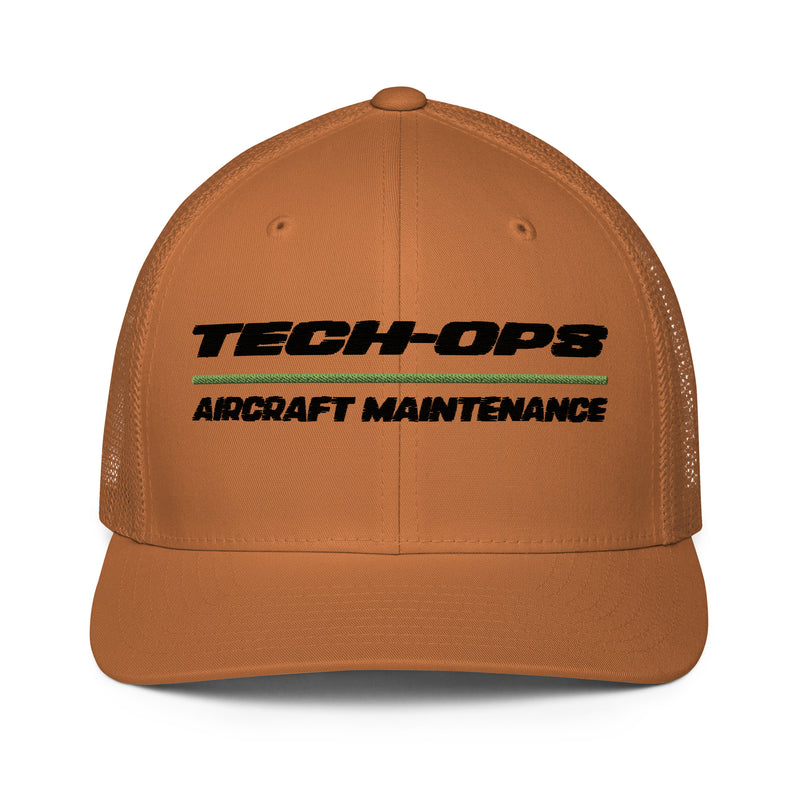 Tech-Ops Aircraft Maintenance Closed-Back Trucker Cap