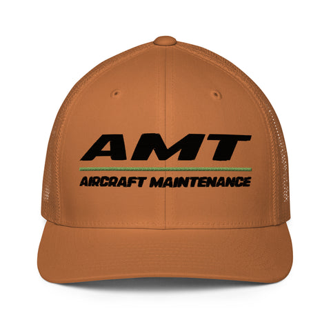 AMT Aviation Maintenance Closed-Back Trucker Cap