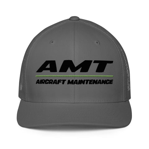 AMT Aviation Maintenance Closed-Back Trucker Cap