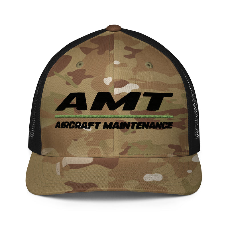 AMT Aviation Maintenance Closed-back trucker cap
