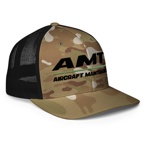 AMT Aviation Maintenance Closed-Back Trucker Cap