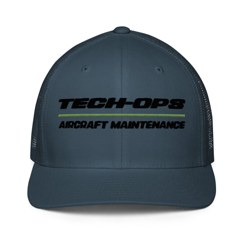 Tech-Ops Aircraft Maintenance Closed-Back Trucker Cap