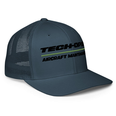 Tech-Ops Aircraft Maintenance Closed-back trucker cap