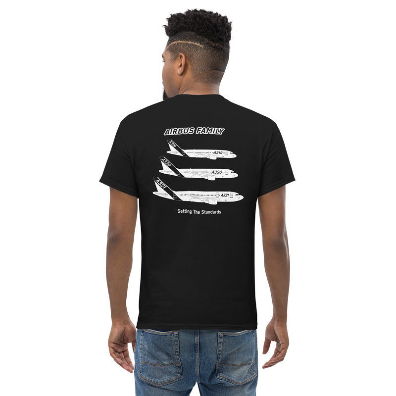 Tech-Ops Aircraft Maintenance, Airbus Family Setting The Standards Men's classic tee