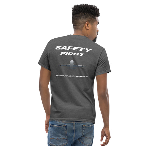 Tech-Ops Aircraft Maintenance, Safety First Aircraft Maintenance Men's classic tee