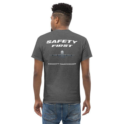 Tech-Ops Aircraft Maintenance, Safety First Aircraft Maintenance Men's classic tee