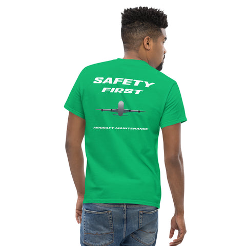 AMT Aircraft Maintenance, Safety First Aircraft Maintenance Men's classic tee