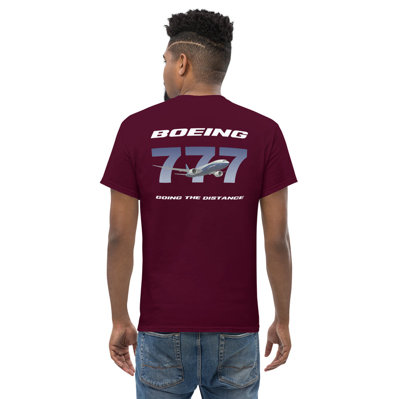Tech-Ops Aircraft Maintenance, Boeing 777 Going The Distance Men's classic tee