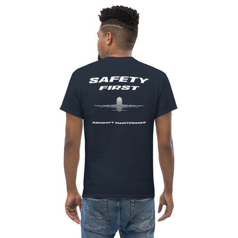 Tech-Ops Aircraft Maintenance, Safety First Aircraft Maintenance Men's classic tee