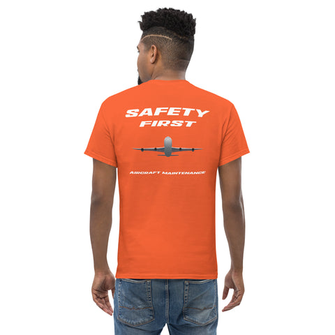 Tech-Ops Aircraft Maintenance, Safety First Aircraft Maintenance Men's classic tee