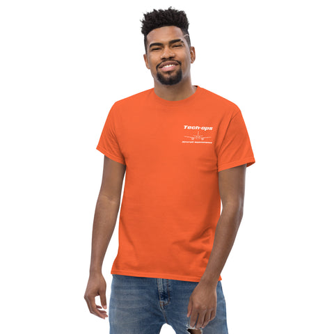 Tech-Ops Aircraft Maintenance, Airbus Family V2500 The Power Of Superior Technology Men's classic tee