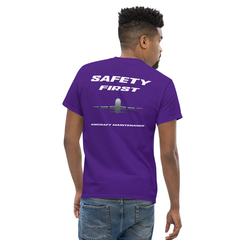 Tech-Ops Aircraft Maintenance, Safety First Aircraft Maintenance Men's classic tee