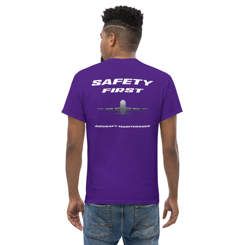 Tech-Ops Aircraft Maintenance, Safety First Aircraft Maintenance Men's classic tee