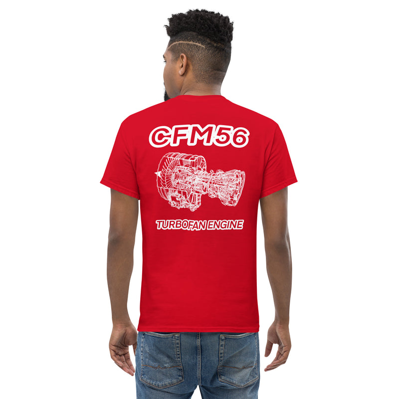 Tech-Ops Aircraft Maintenance, CFM56 Turbofan Engine Men's classic tee