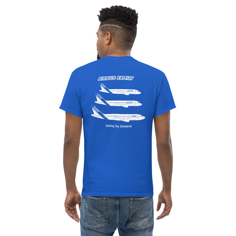 Tech-Ops Aircraft Maintenance, Airbus Family Setting The Standards Men's classic tee