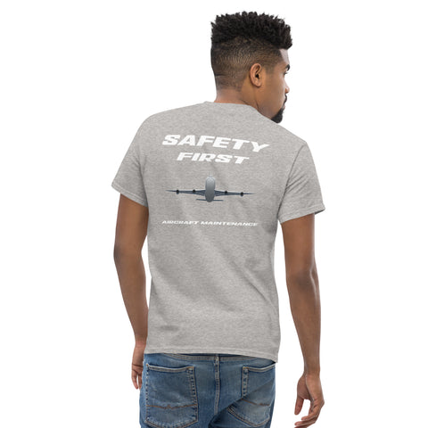 Tech-Ops Aircraft Maintenance, Safety First Aircraft Maintenance Men's classic tee