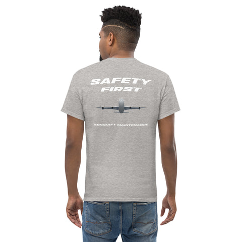 Tech-Ops Aircraft Maintenance, Safety First Aircraft Maintenance Men's classic tee