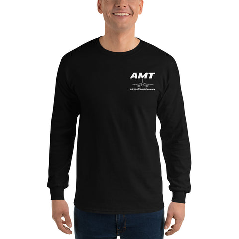 AMT Aircraft Maintenance, Boeing 777 Going The Distance Men’s Long Sleeve Shirt