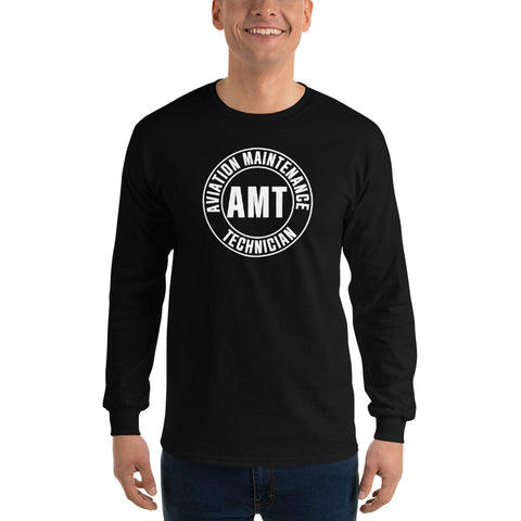 AMT Aviation Maintenance Technician Men’s Long Sleeve Shirt