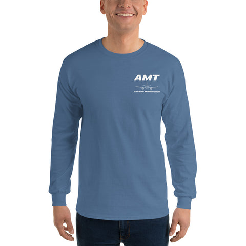 AMT Aircraft Maintenance, Airbus Family Setting The Standards Men’s Long Sleeve Shirt