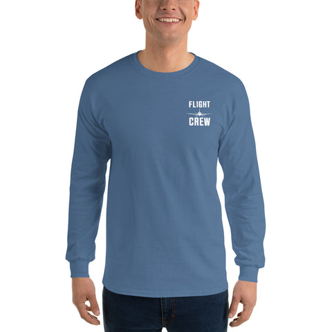 Flight Crew, Airbus Family V2500 The Power Of Superior Technology Men’s Long Sleeve Shirt