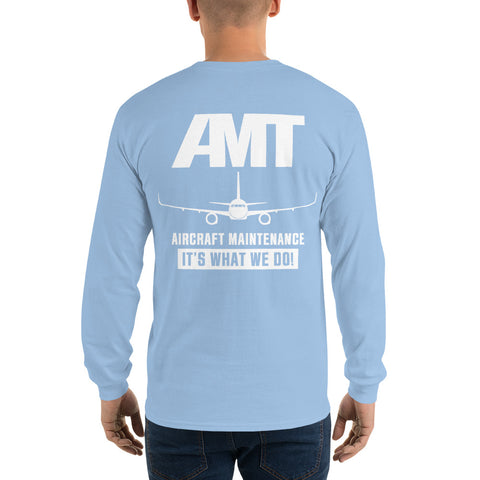 AMT Aircraft Maintenance It's What We Do ! Men’s Long Sleeve Shirt