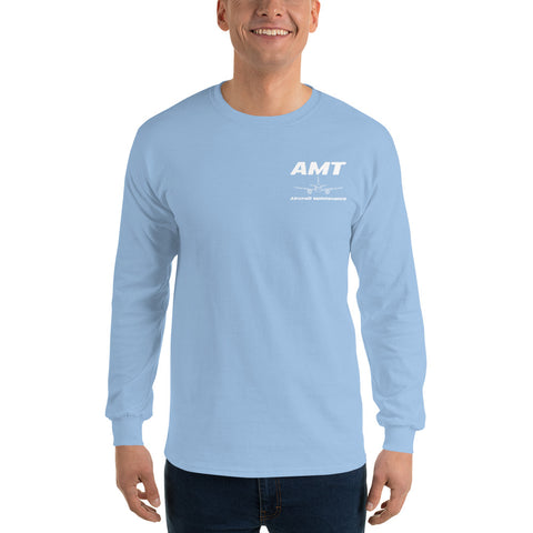 AMT Aircraft Maintenance, Base Maintenance Aircraft Technician Men’s Long Sleeve Shirt