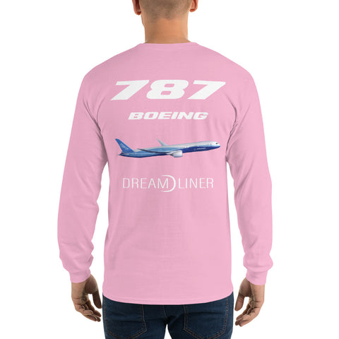 Flight Crew, Boeing 787 Dream Liner Men’s Long Sleeve Shirt