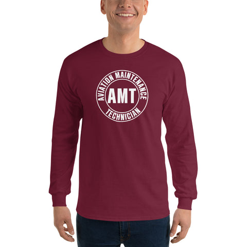 AMT Aviation Maintenance Technician Men’s Long Sleeve Shirt