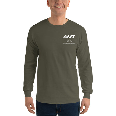 AMT Aircraft Maintenance, Boeing 777 Going The Distance Men’s Long Sleeve Shirt