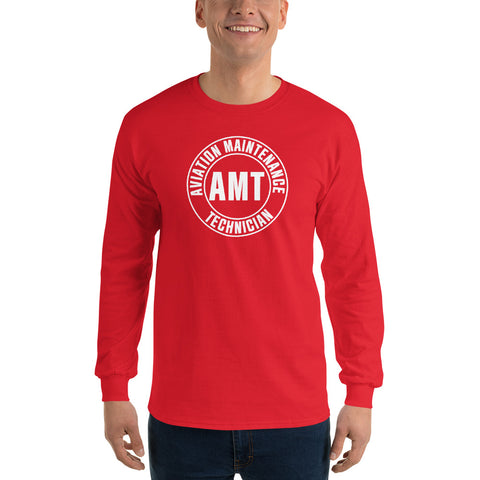 AMT Aviation Maintenance Technician Men’s Long Sleeve Shirt