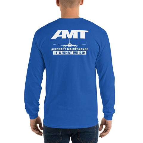 AMT Aircraft Maintenance, AMT Aircraft Maintenance It's What We Do ! Men’s Long Sleeve Shirt