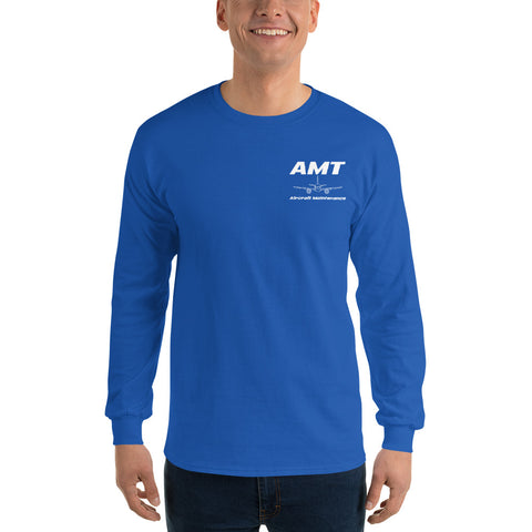AMT Aircraft Maintenance, Boeing 777 Going The Distance Men’s Long Sleeve Shirt