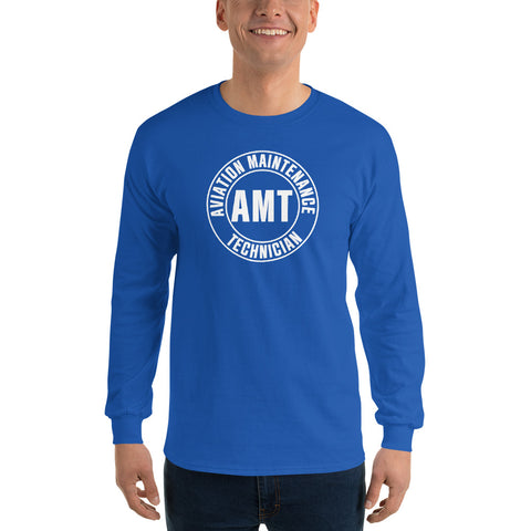AMT Aviation Maintenance Technician Men’s Long Sleeve Shirt