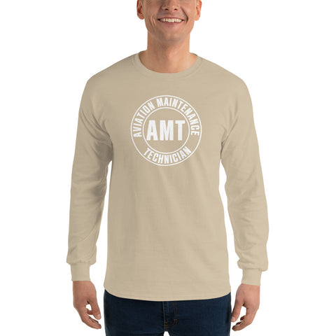 AMT Aviation Maintenance Technician Men’s Long Sleeve Shirt