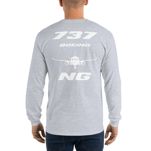Flight Crew, Boeing 737 Next Generation Men’s Long Sleeve Shirt