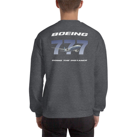 Tech-Ops Aircraft Maintenance, Boeing 777 Going The Distance Men's Sweatshirt