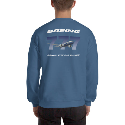 Flight Crew, Boeing 777 Going The Distance Men's Sweatshirt