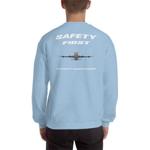 Fleet Service, Safety First Aircraft Maintenance Men's Sweatshirt