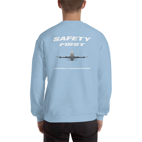 Flight Crew, Safety First Aircraft Maintenance Men's Sweatshirt