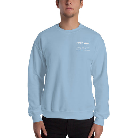 Tech-Ops Aircraft Maintenance, Safety First Aircraft Maintenance Men's Sweatshirt