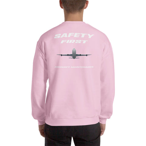 Fleet Service, Safety First Aircraft Maintenance Men's Sweatshirt