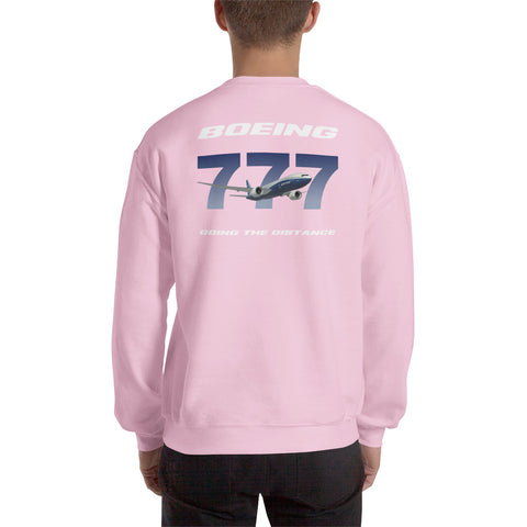 Flight Crew, Boeing 777 Going The Distance Men's Sweatshirt