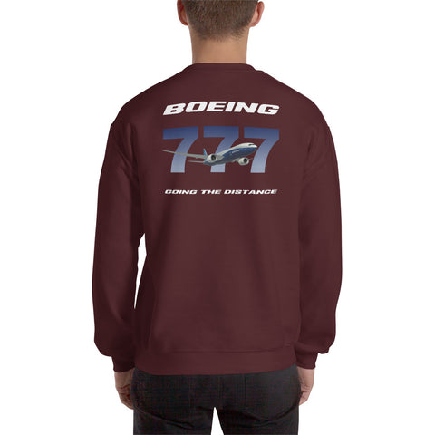 Flight Crew, Boeing 777 Going The Distance Men's Sweatshirt