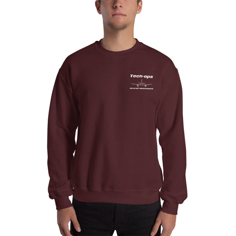 Tech-Ops Aircraft Maintenance, Airbus Family Setting The Standards Men's Sweatshirt