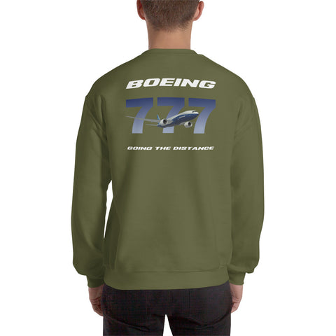Flight Crew, Boeing 777 Going The Distance Men's Sweatshirt