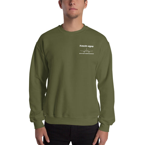 Tech-Ops Aircraft Maintenance, CFM56 Turbofan Engine Men's Sweatshirt