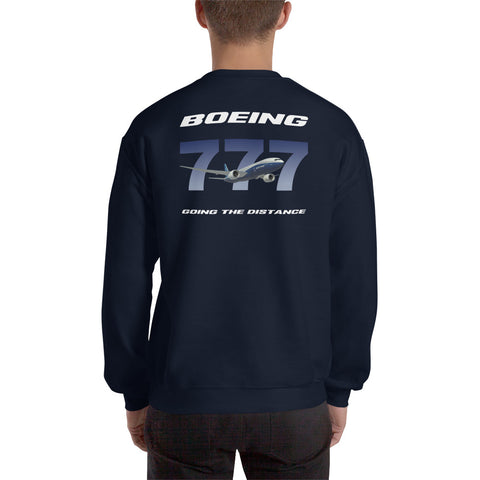 Flight Crew, Boeing 777 Going The Distance Men's Sweatshirt