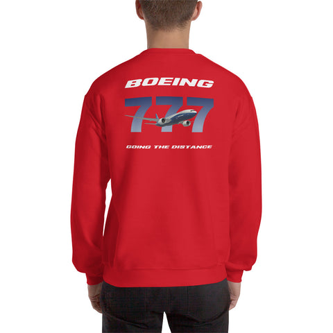 Tech-Ops Aircraft Maintenance, Boeing 777 Going The Distance Men's Sweatshirt