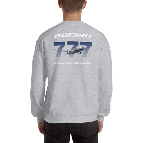 Tech-Ops Aircraft Maintenance, Boeing 777 Going The Distance Men's Sweatshirt